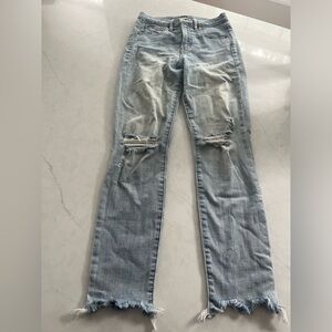 GAP Distressed Light Blue Jeans